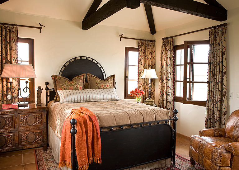 Spanish Colonial Mediterranean Bedroom Orange County by Bartolo