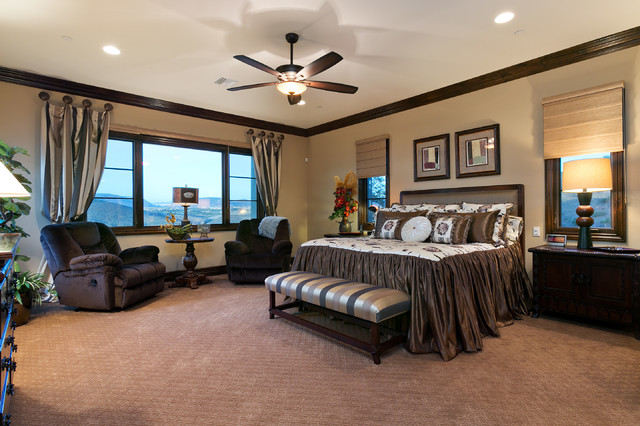 Spanish Style Estate - Master Bedroom - Traditional - Bedroom - San ...