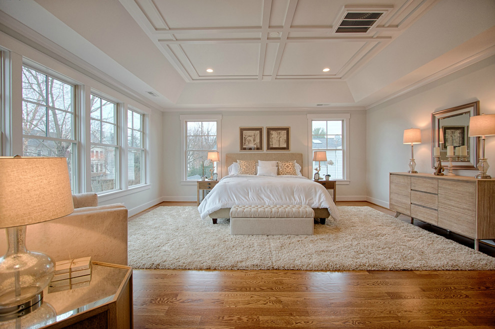 ワシントンD.C.にあるトランジショナルスタイルのおしゃれな寝室
