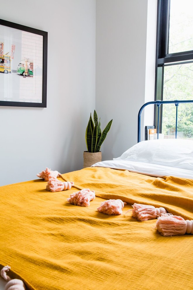 メルボルンにある小さなミッドセンチュリースタイルのおしゃれな寝室