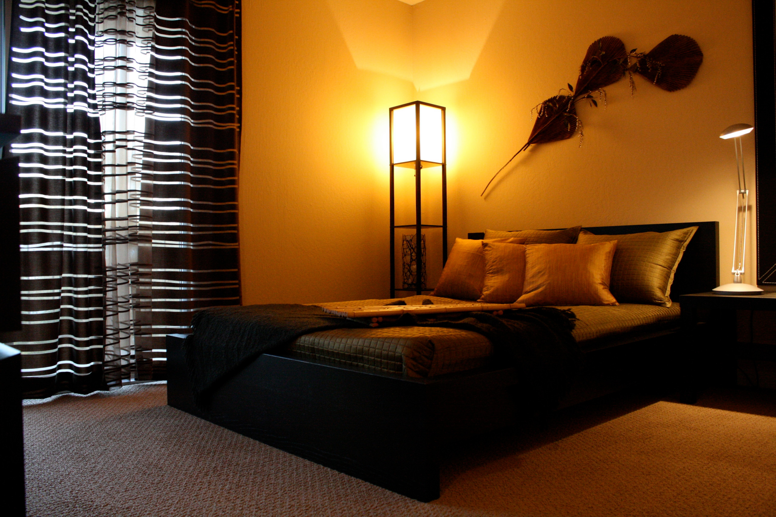 Burnt orange and black bedroom deals