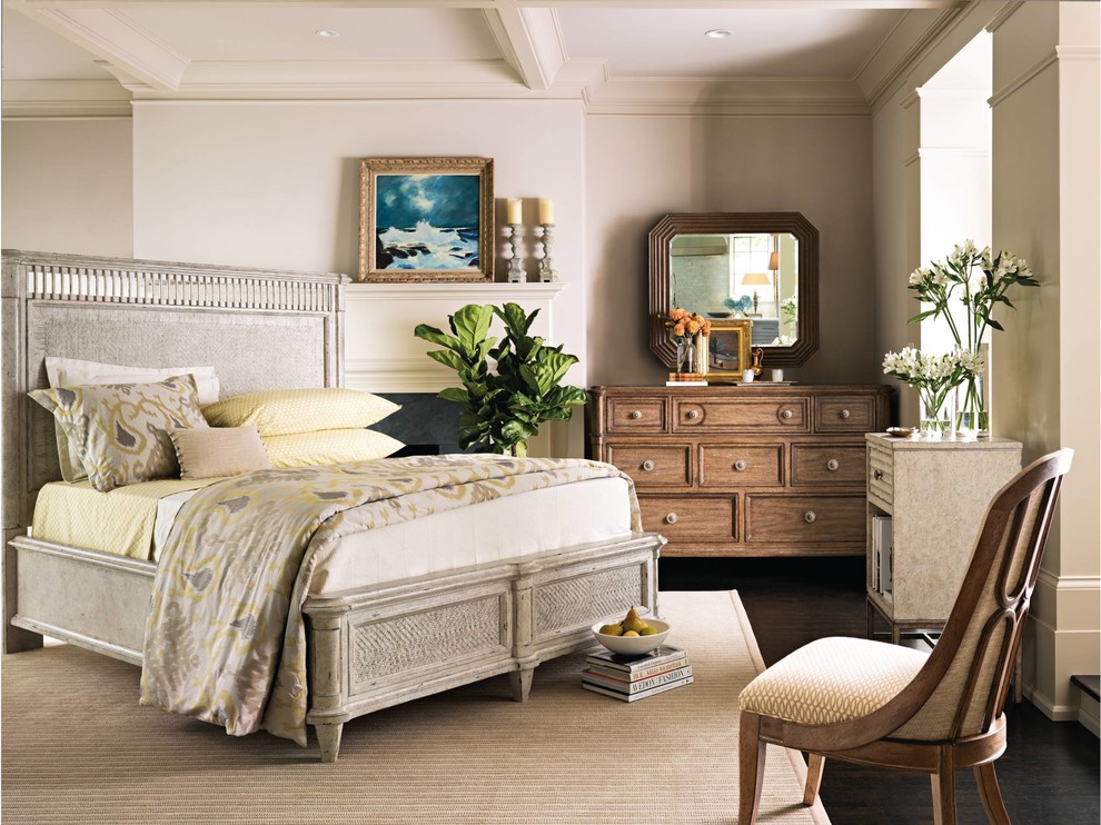 Design ideas for a classic bedroom in Charlotte.