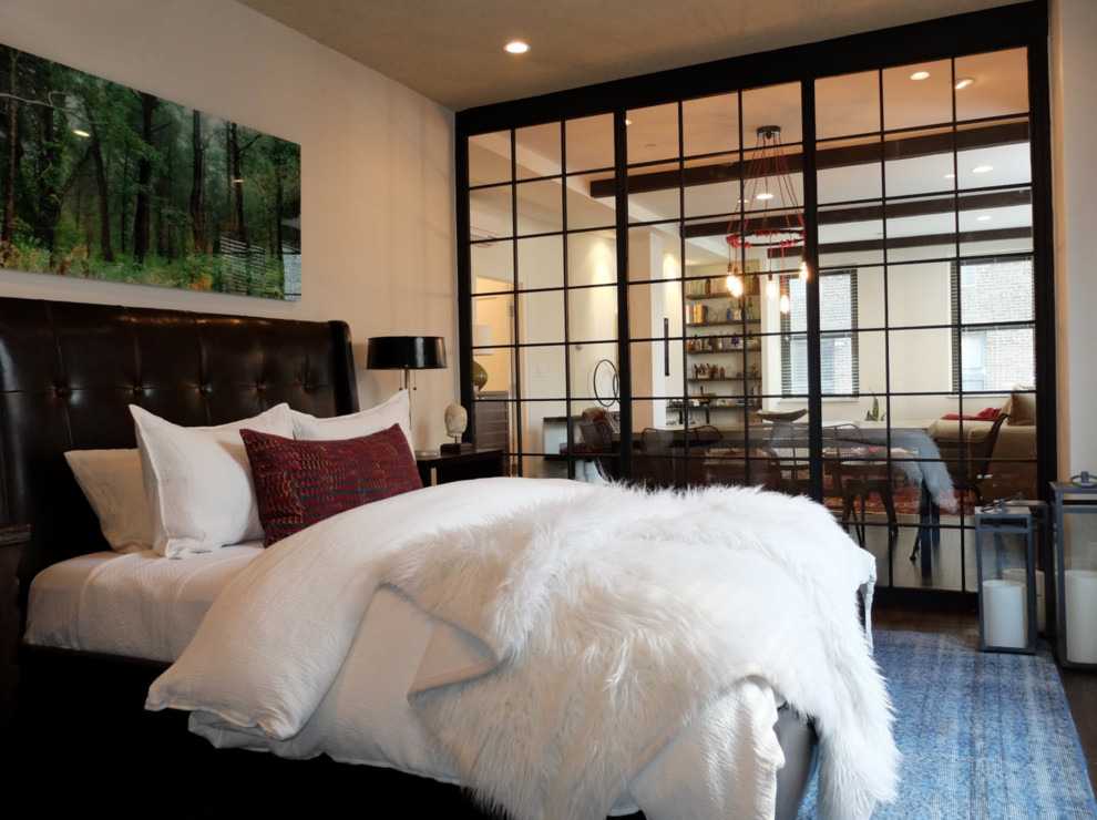 Bedroom - shabby-chic style bedroom idea in New York