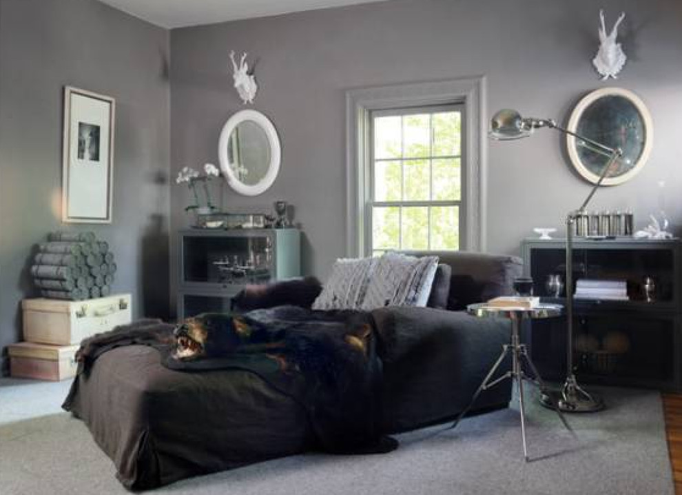 Inspiration for an eclectic bedroom remodel in Columbus