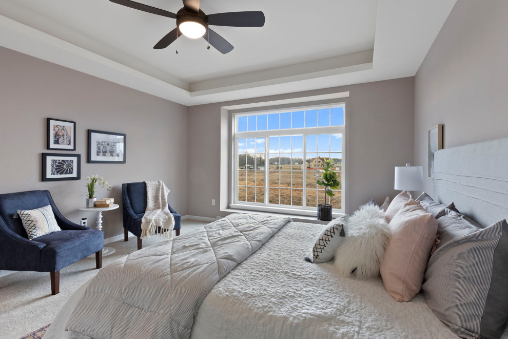 Stonewall Condo Transitional Bedroom Milwaukee by Alme Design