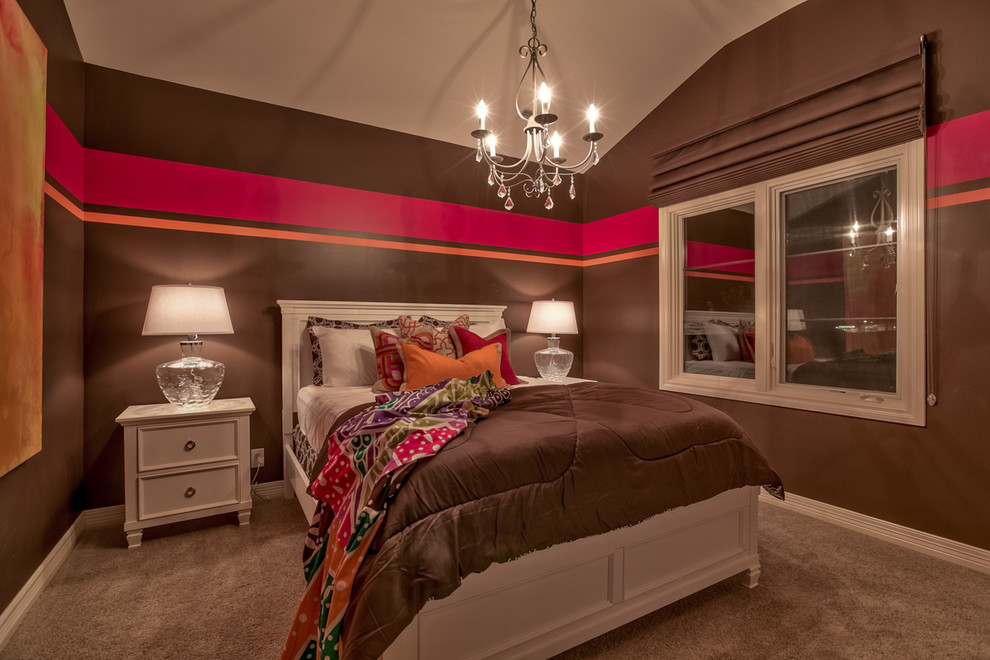 Transitional bedroom photo in Omaha
