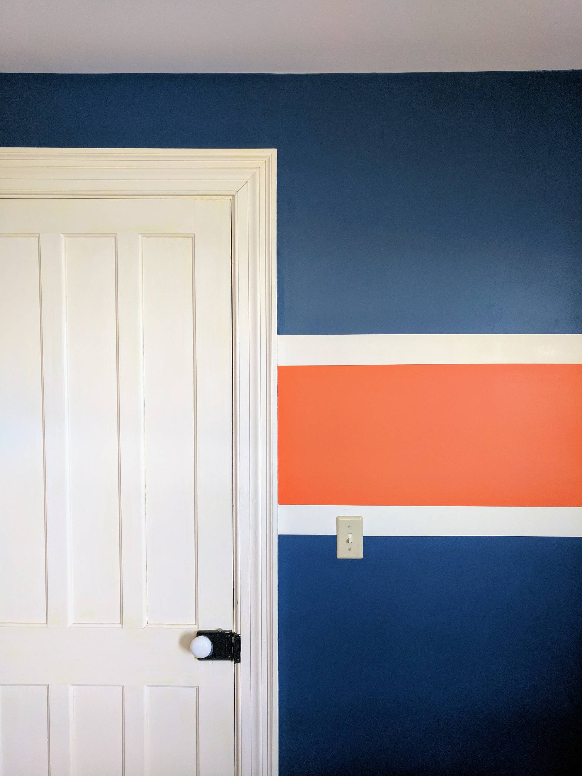 Stripes Denver Bronco Colors Farmhouse Bedroom Other By User Houzz