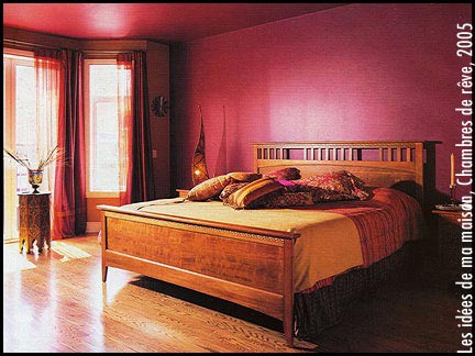 Bedroom - eclectic bedroom idea in Montreal