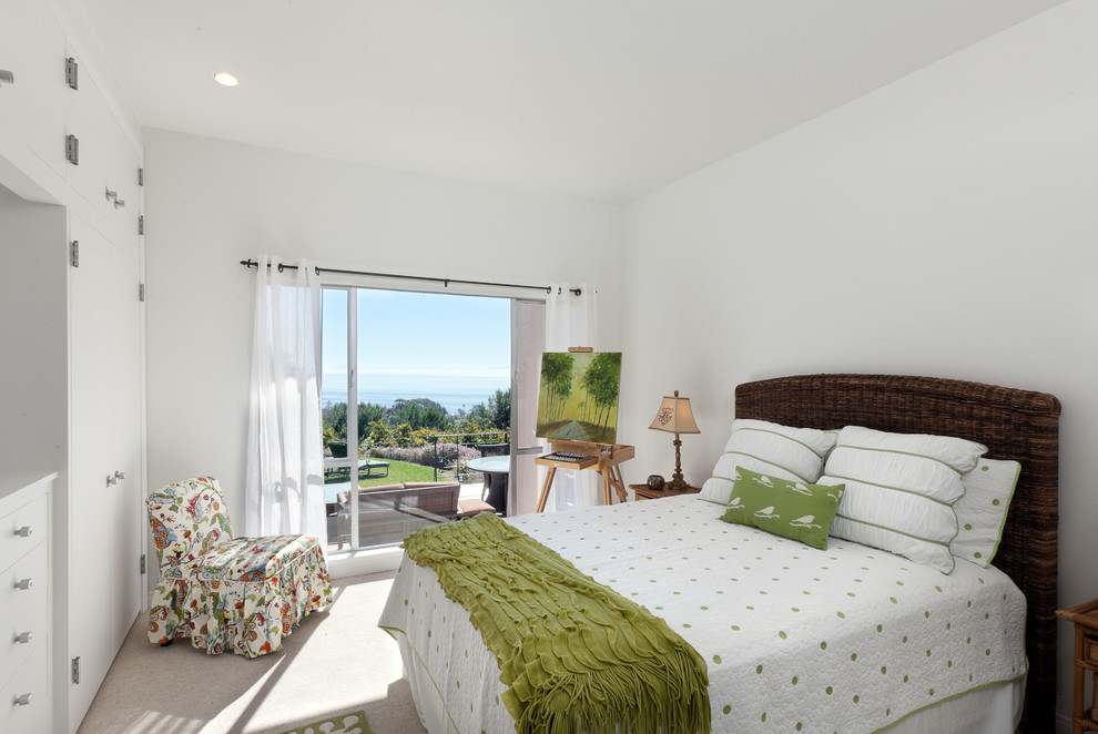 Inspiration for a tropical bedroom remodel in Santa Barbara