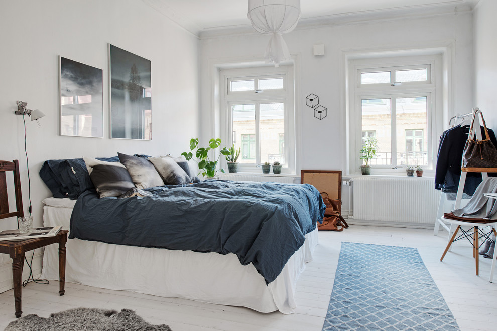Inspiration for a scandinavian bedroom remodel in Gothenburg