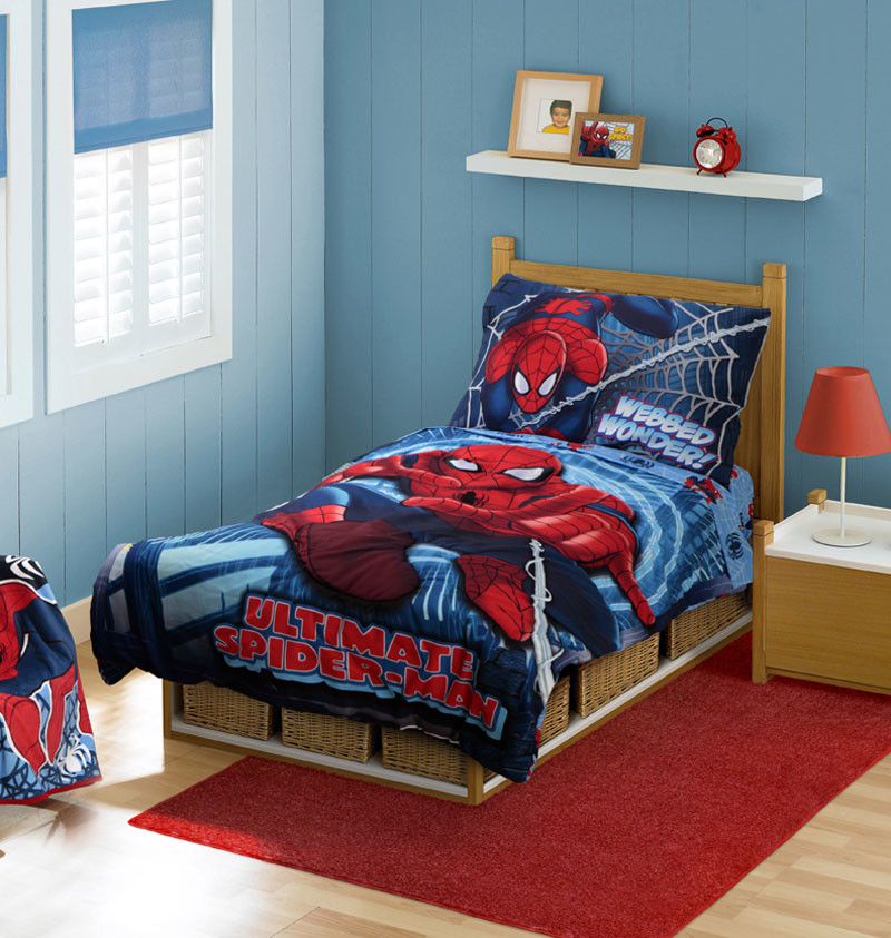 Superheroes Spiderman Bedding and Room Decorations Modern Bedroom
