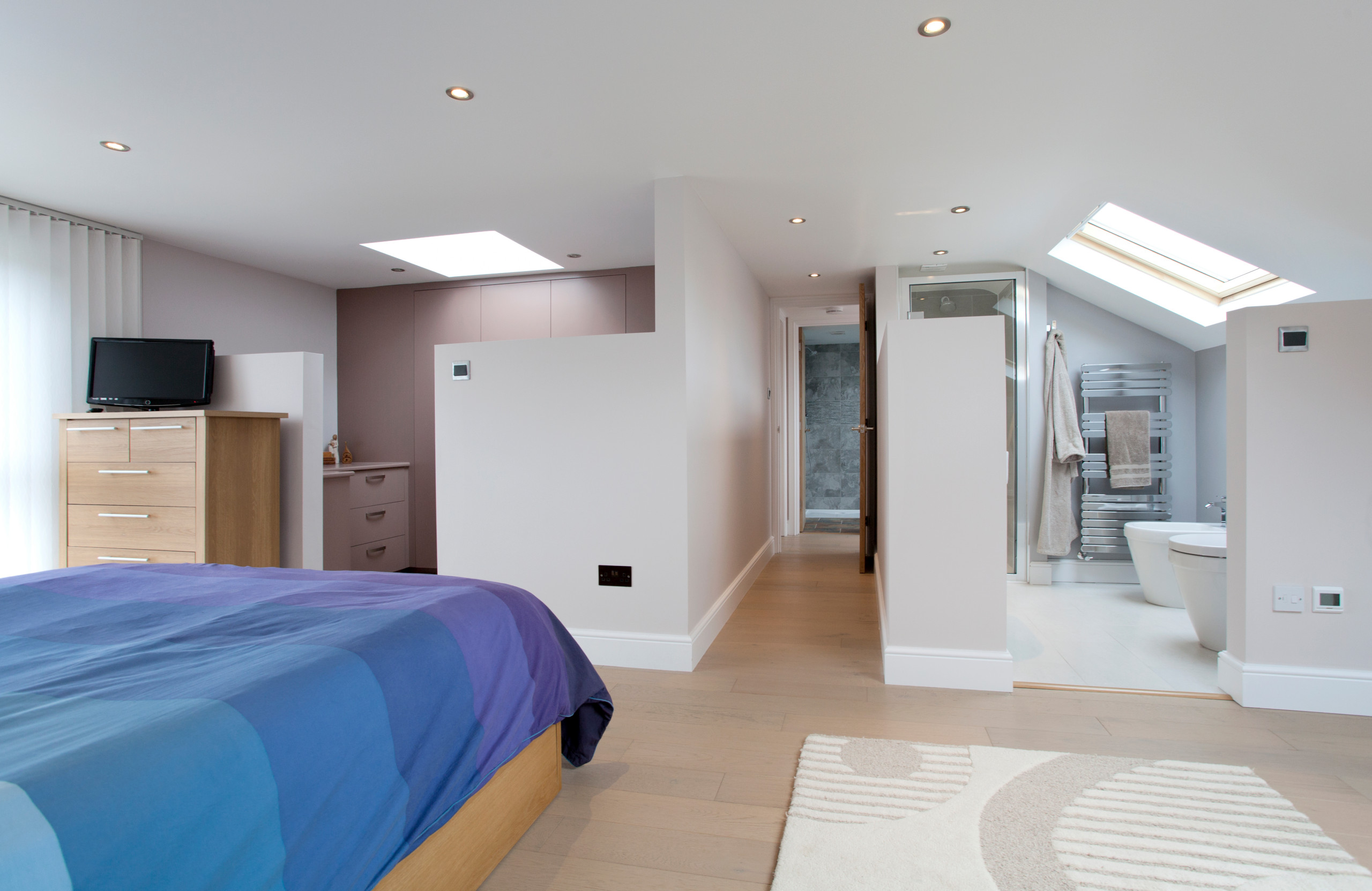 Surrey Rear Dormer Loft Conversion - 2 bedrooms, 2 bathrooms & dressing  room - Contemporary - Bedroom - Surrey - by A1 Lofts and Extensions | Houzz