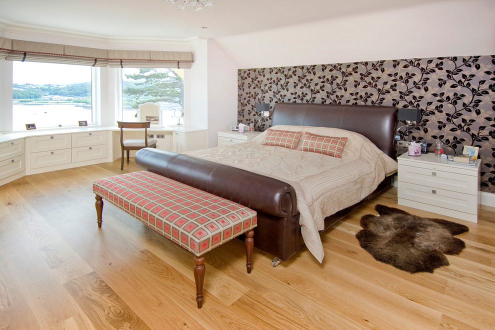 Bedroom - coastal bedroom idea in Cheshire