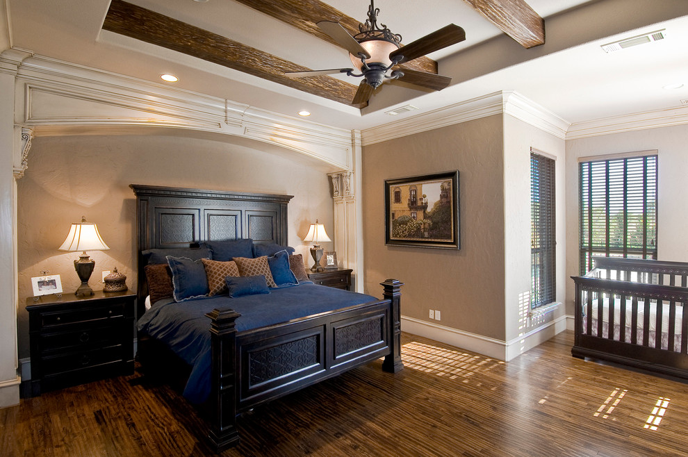 Elegant bedroom photo in Dallas