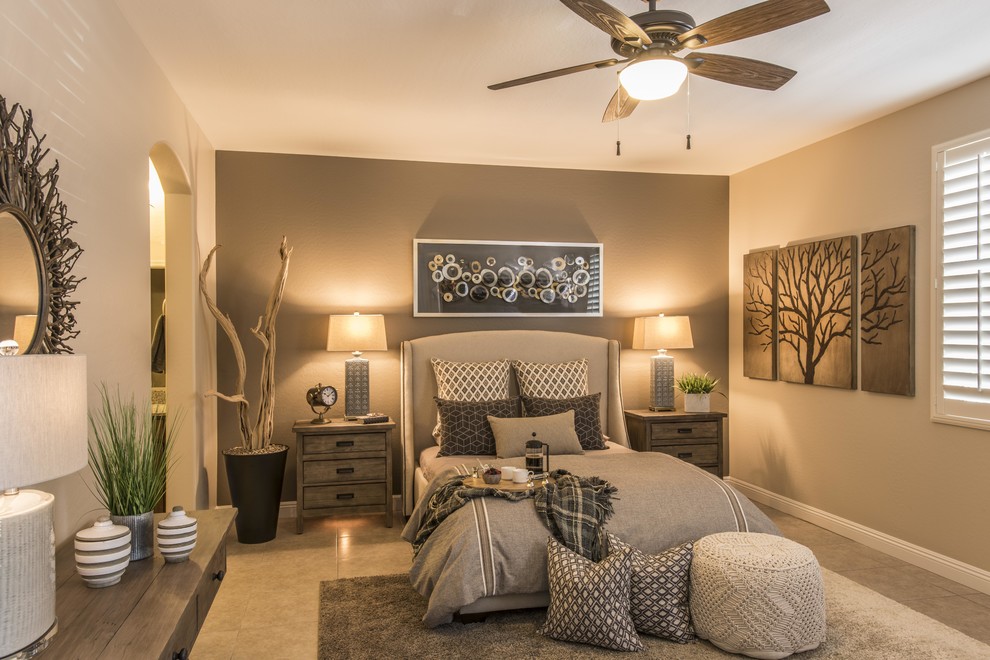 Textural Bedroom Goodyear, AZ Transitional Bedroom Phoenix by LaZBoy Home