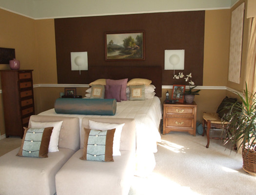 This is an example of a world-inspired bedroom in Dallas.