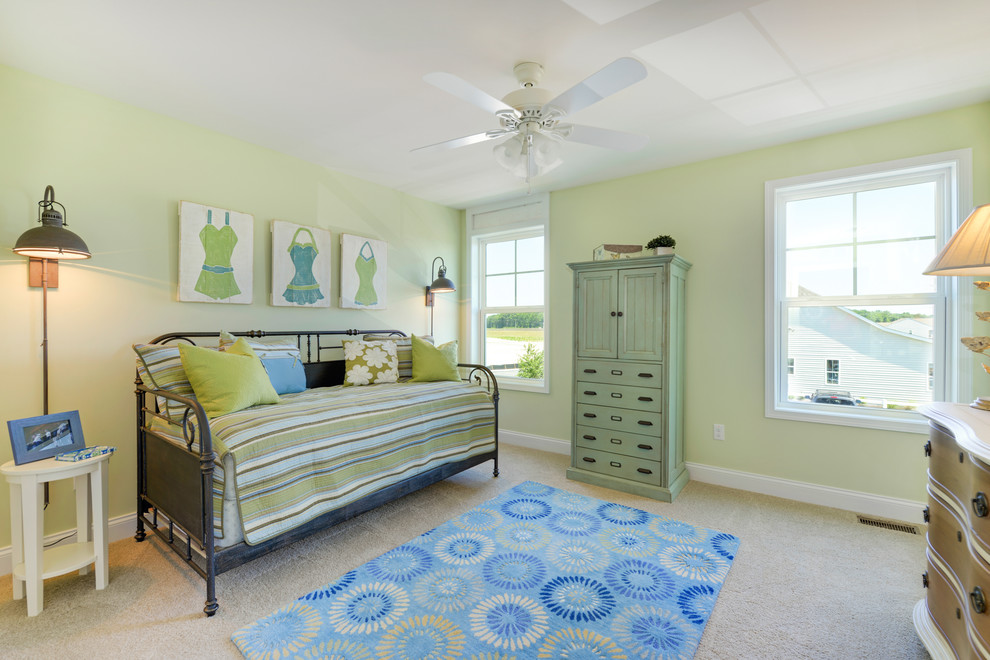 Inspiration for a beach style bedroom in Philadelphia.