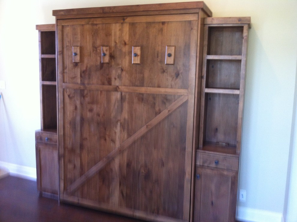 The Best custommade Murphy Beds in Texas! Rustic Bedroom Austin