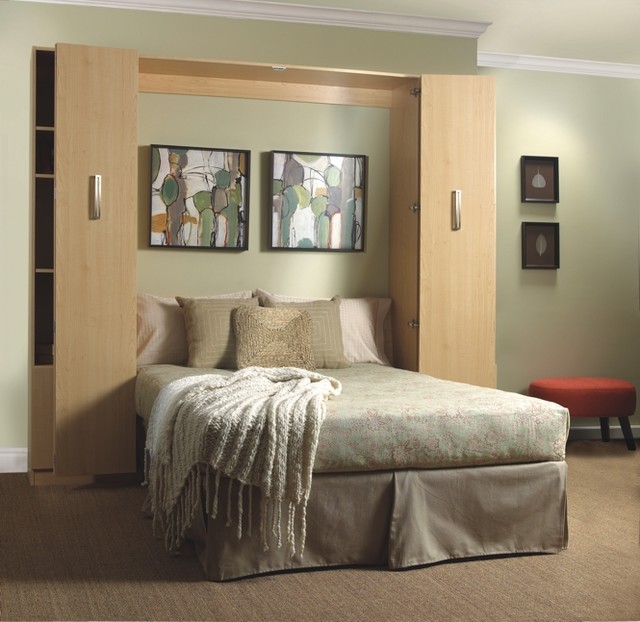 The Dreamsaver Murphy bed open and waiting for your guests ...