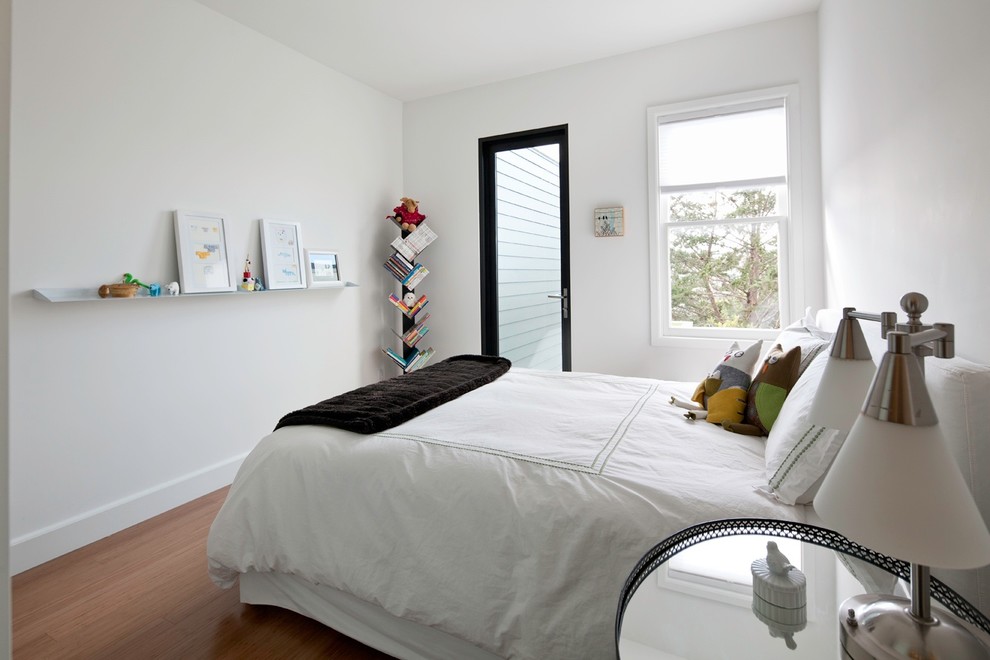 Immagine di una camera da letto minimalista