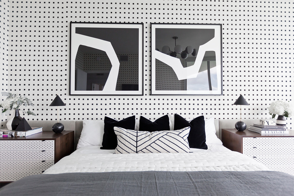 Design ideas for a bohemian bedroom in Miami.