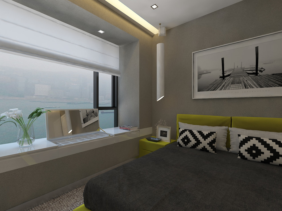 Asiatisches Schlafzimmer in Hongkong