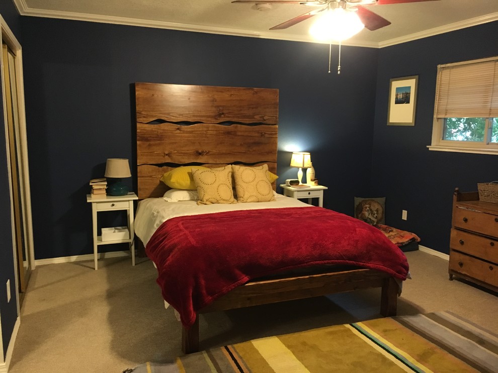 Example of an arts and crafts bedroom design in Other