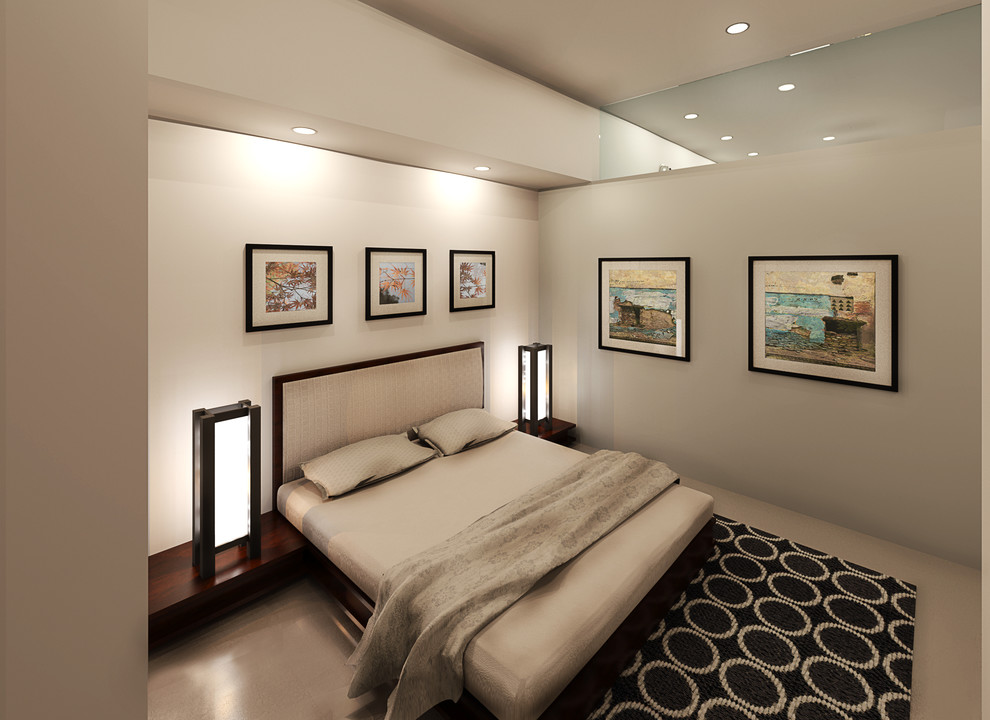 Bedroom - contemporary bedroom idea in Boise