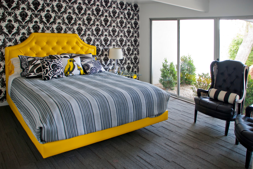 Trendy bedroom photo in Los Angeles