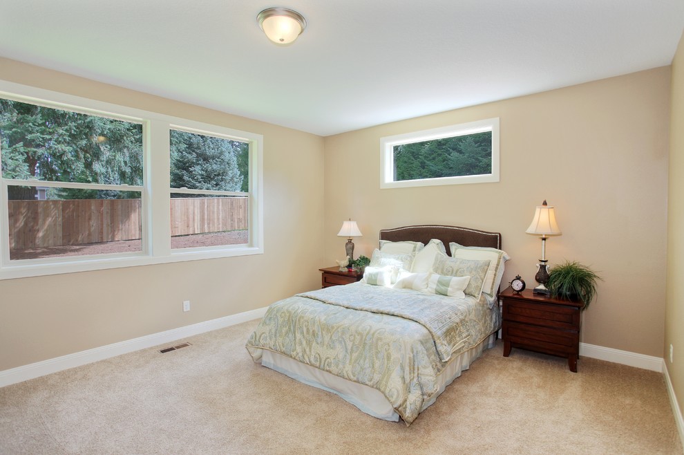 Elegant bedroom photo in Portland