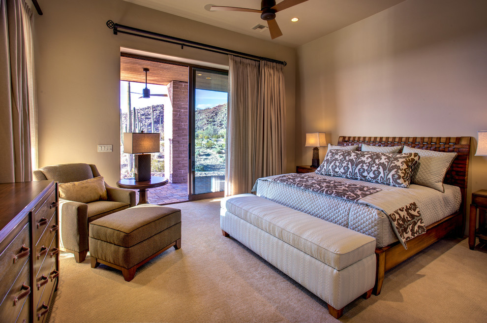 Inspiration for a southwestern bedroom remodel in Phoenix