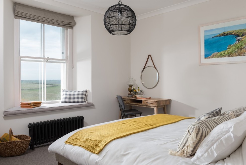 Inspiration for a beach style bedroom in Cornwall.