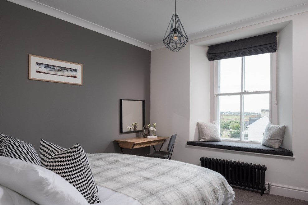 Design ideas for an industrial bedroom in Cornwall.