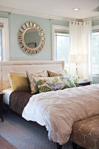Example of a bedroom design in Charlotte
