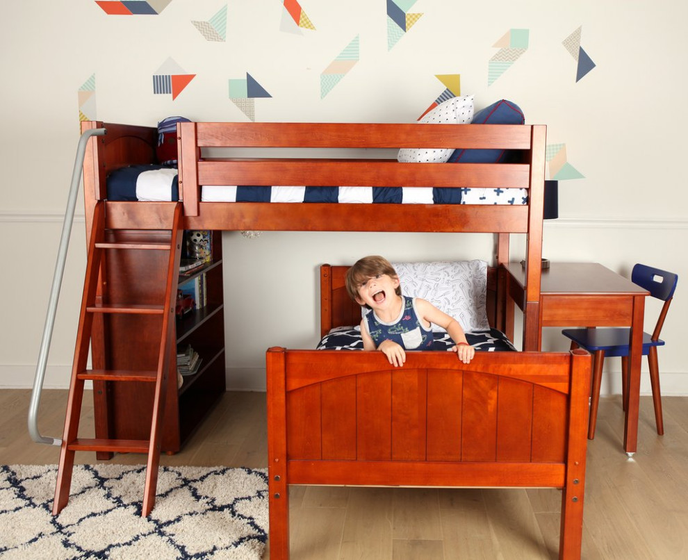 Toddler Kids And Teens Wood Furniture, Hoot Judkins Bunk Beds