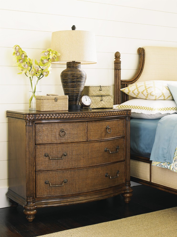 Tommy Bahama Home Bali Hai Silver Sands Bachelor's Chest Tropical Bedroom Miami by Baer