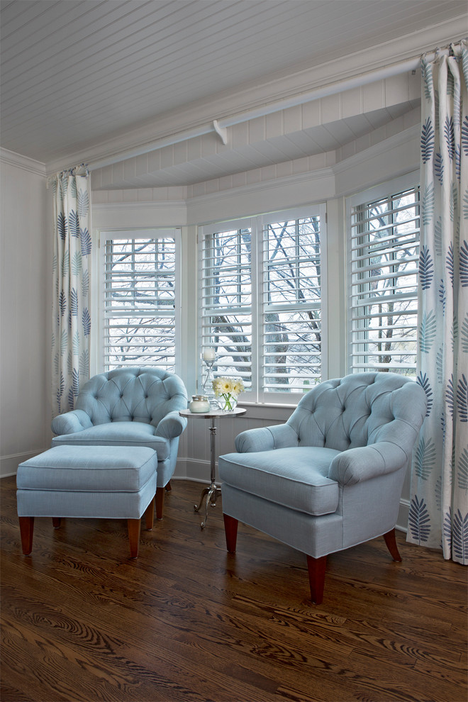 Beach style bedroom photo in Other