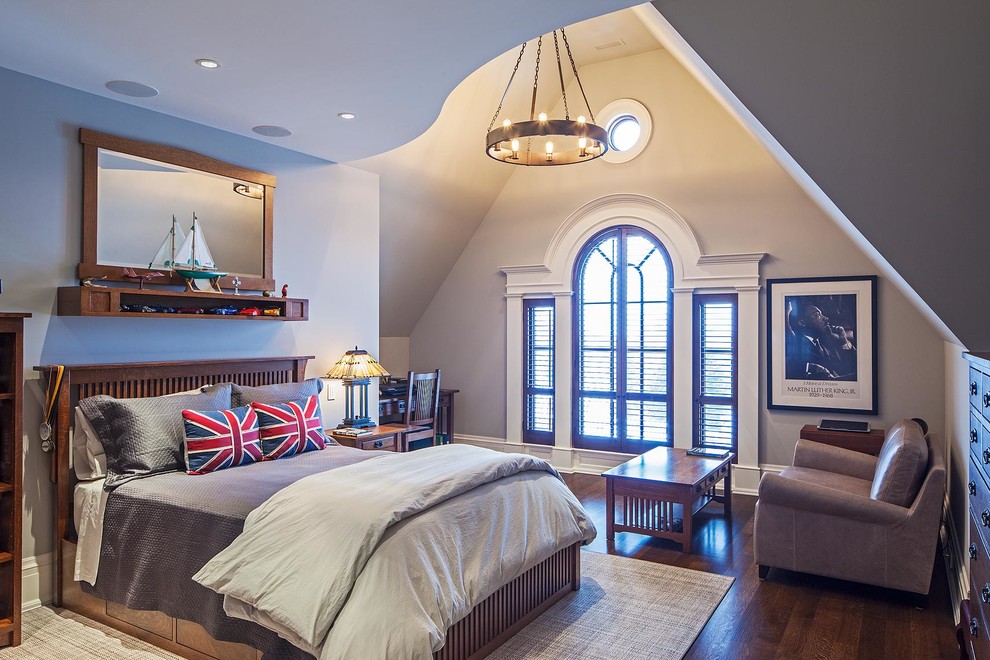 Traditional Tudor Style Home with French Interiors Contemporary