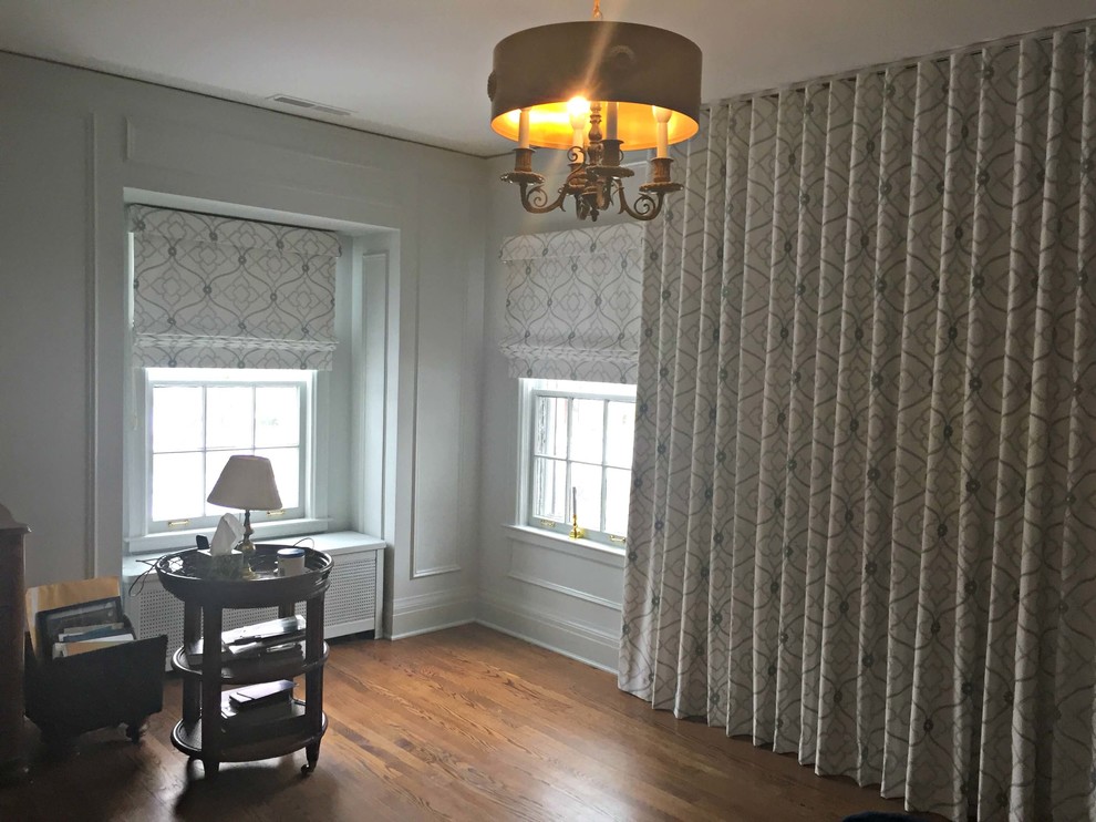Transitional Bedroom Drapes and Shades Transitional Bedroom