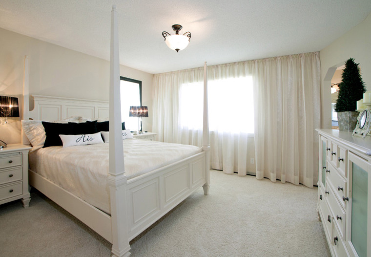 Example of a classic bedroom design in Calgary