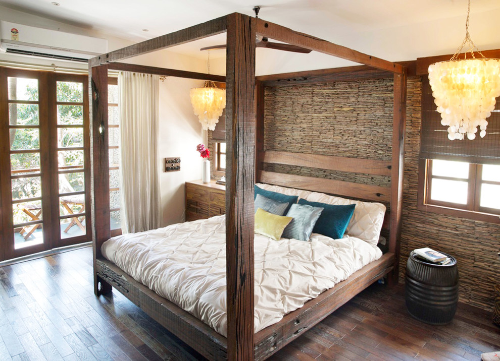 Tropical Master Bedroom Contemporary Bedroom Mumbai Houzz