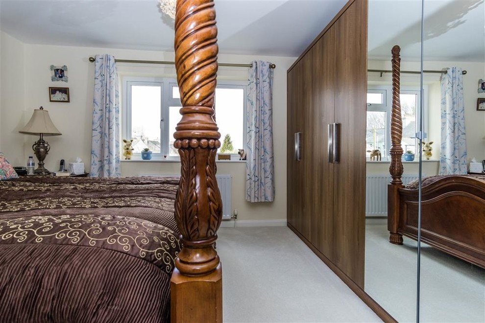 Design ideas for a classic bedroom in Devon.