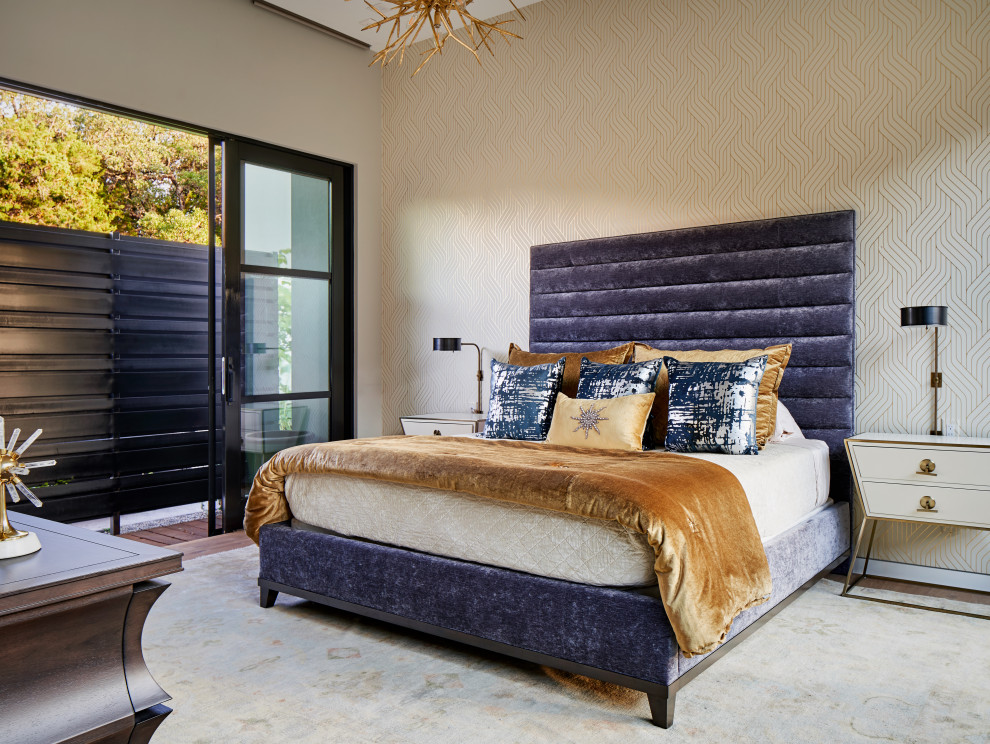 This is an example of a contemporary bedroom in Other.