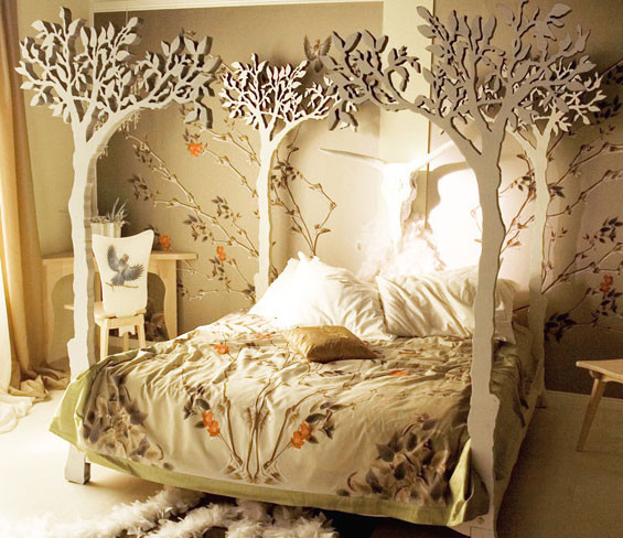 Under the Apple Tree Canopy Bed - modern romantic Scandinavian design -  Eclectic - Bedroom - Other | Houzz