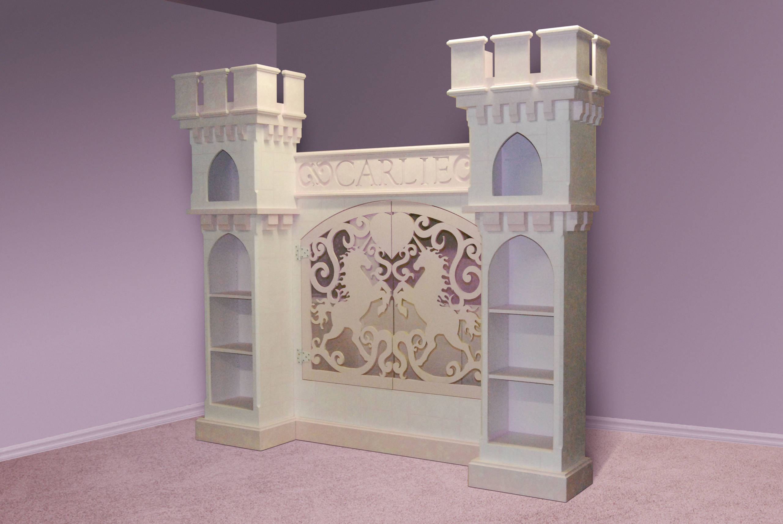 girls princess castle bed