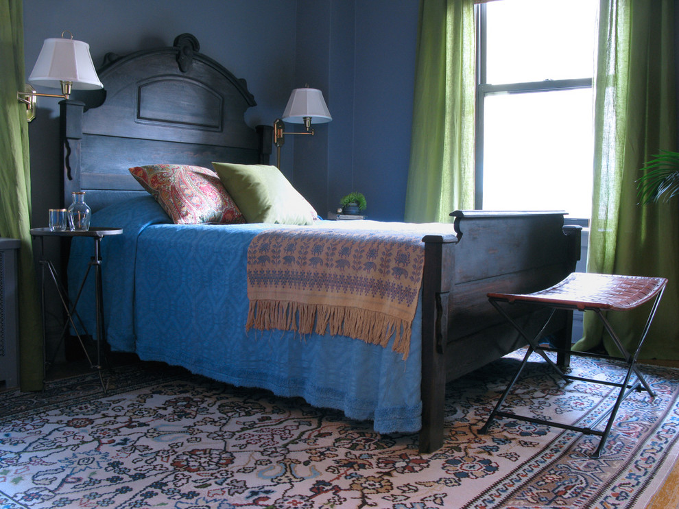 Inspiration for an eclectic bedroom remodel in New York
