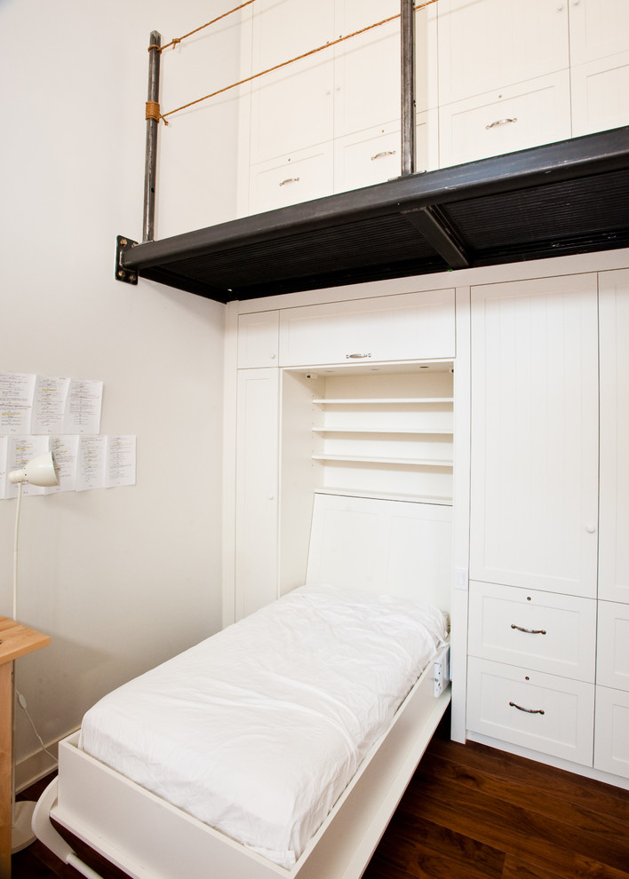 バンクーバーにあるコンテンポラリースタイルのおしゃれな寝室のインテリア