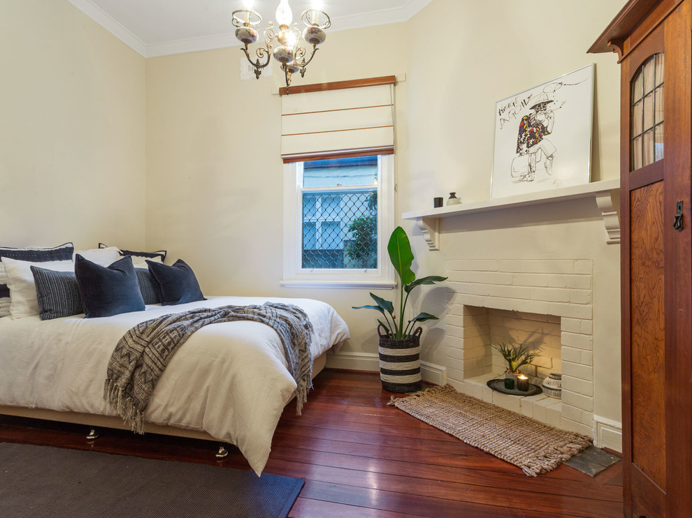 Transitional bedroom photo in Perth