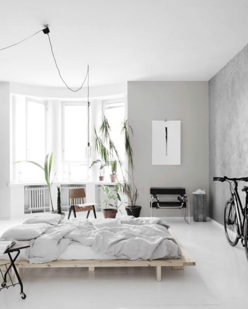 Идея дизайна: спальня в скандинавском стиле