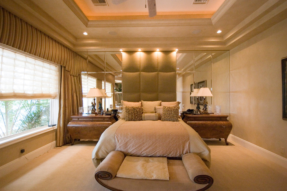 Inspiration for a mediterranean bedroom in Las Vegas.